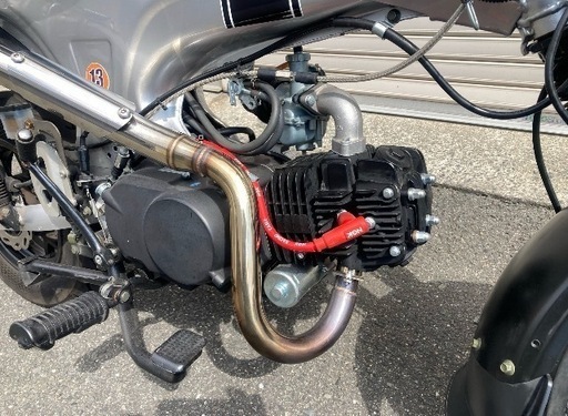 【即購入NG❗️】中華じゃないです❗️【動画あり】【Bullit ヘリテイジ125】田中商会125cc、アップマフラー　ホンダ ダックス タイプ　ダックス風　DAX 125 ホンダ