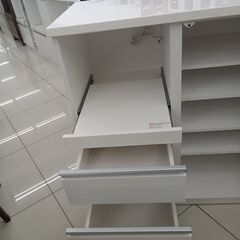 ★リユースのサカイ日立店★HJ7621 NITORI レンジ台 ホワイト H101×D50.5×W88.5 クリーニング済み の画像