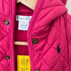 Ralph Lauren ピンクロンパース 6M 冬の画像