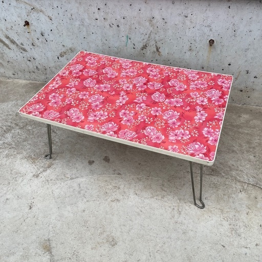 昭和レトロ　テーブル　折りたたみ　直接お渡し可 pato様✴︎昭和レトロ 机 折りたたみ の通販 by A's-vintage｜ラクマ