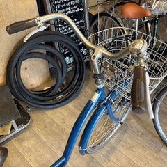 24インチリサイクル自転車　後ろタイヤ新品の画像
