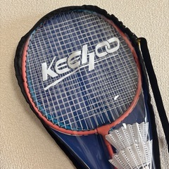 【新品】バドミントンラケット2本　羽2個　Keehooの画像