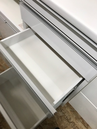 ジャングルジャングル貝塚店　松田家具　レンジボード　食器棚　ホワイト　ソフトクローズ　大容量　貝塚市　二色浜　リサイクルショップ