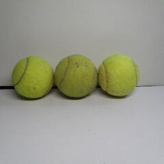 差し上げます 硬式テニスボール  中古品3個 御希望の日時に玄関前に置きます 受け渡し日時自由 取りに来ていただける方の画像