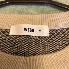 WEGO オーバーサイズニット ベージュの画像