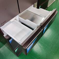 【愛品倶楽部柏店】 三菱 MITSUBISHI 2022年製 602L 6ドア 冷凍冷蔵庫 MR-MZ60H 中だけひろびろ大容量 MZシリーズの画像