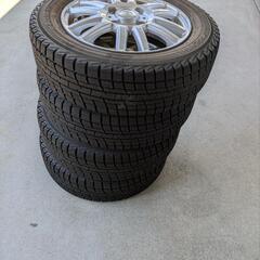 スタッドレス付きアルミホイール　155/65R13の画像