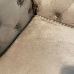 【超良品】LOWYA1人掛けソファー　ベルベット調の画像