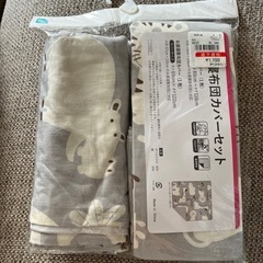 お昼寝用布団カバーセット　西松屋の画像