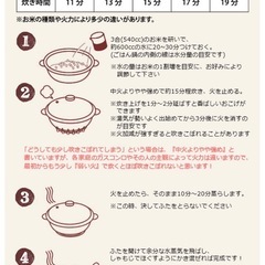 小ぶりな土鍋　ごはん鍋　5合炊き　炊飯器の画像