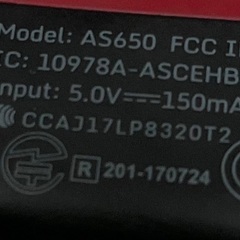 【RKG】特価！Bluetooth　イヤフォン/AS650?/中古品/の画像