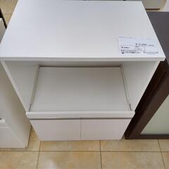 リユースのサカイ太田店★ジモティ割あり★ NITORI レンジ台 ホワイト H89×D39×W60 クリーニング済み OJ10813の画像
