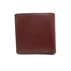 カルティエ  二つ折り財布 ワインレッド  CARTIER 小銭入れ付の画像