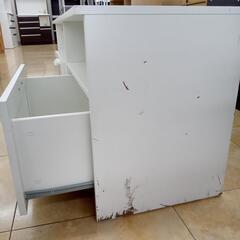 リユースのサカイ太田店★ジモティ割あり★  テレビ台 ホワイト H53.7×D41.3×W120.3 クリーニング済み OJ10818の画像