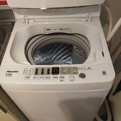 ハイセンス　全自動洗濯機　HW−55E2Wの画像