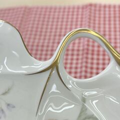 【ドリーム川西店御来店限定】☆ジモティ見たよ割引☆　NARUMI/ナルミ プレート お花模様 食器 リーフディッシュ【99560000020969】の画像