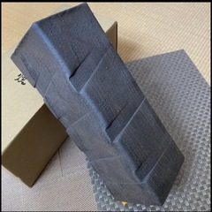 信楽焼   いぶし角花入れの画像