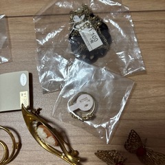 金メッキ ブローチ イヤリングなどアクセサリーの画像
