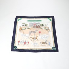エルメス カレ90 スカーフ ネイビー  HERMES  カレ90の画像