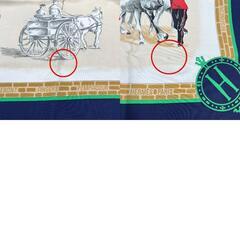 エルメス カレ90 スカーフ ネイビー  HERMES  カレ90の画像