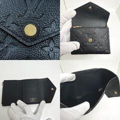 ルイヴィトン M62935 三つ折り財布 ノワール  LOUIS VUITTON ポルトフォイユ・ゾエ モノグラム アンプラントの画像