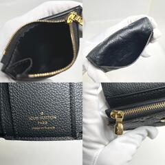 ルイヴィトン M62935 三つ折り財布 ノワール  LOUIS VUITTON ポルトフォイユ・ゾエ モノグラム アンプラントの画像