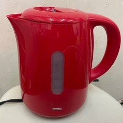 中古　電気ケトル　赤　ニトリ　SN-3228の画像