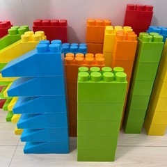 ブロック おもちゃ 88ピースセット 大きい 知育 カラーブロックの画像