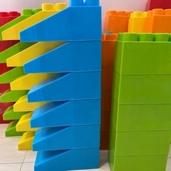 ブロック おもちゃ 88ピースセット 大きい 知育 カラーブロックの画像