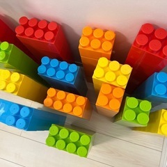 ブロック おもちゃ 88ピースセット 大きい 知育 カラーブロックの画像