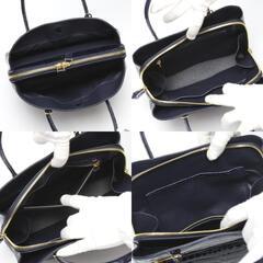 クロコダイル HO5967 ハンドバッグ ネイビー  CROCODILE 2WAY キプロスの画像
