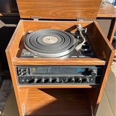  昭和レトロ Technics テクニクス 家具調ステレオセット SC-8500 スピーカー×4 レコードプレーヤー 　シリーズ の画像