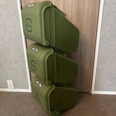 スリーサイクルカン ダストボックス ゴミ箱 分別 縦型 3段 スリムの画像