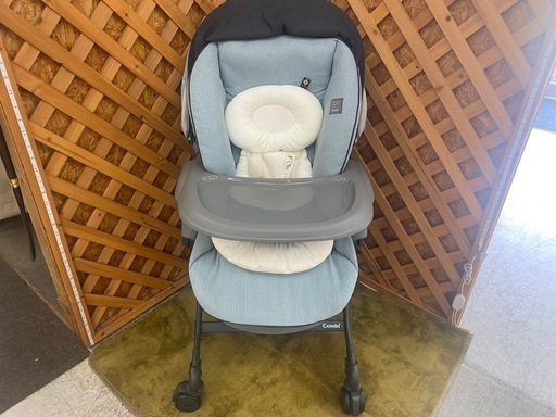 【愛品館 江戸川店】コンビ ホワイトレーベル ネムリラ AUTO SWING BEDi Long 電動ハイローチェア ID:110-025655-007