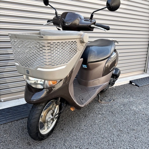 4222.超高年式　現行型レッツ（バスケット）　バッテリー新品　千葉県柏市　即日配送、自走引き取りも可能