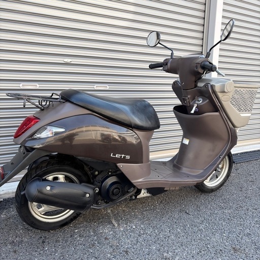 4222.超高年式　現行型レッツ（バスケット）　バッテリー新品　千葉県柏市　即日配送、自走引き取りも可能