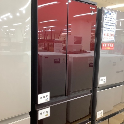 【お値下げしました！】2022年製 SHARP6ドア冷蔵庫　入荷しました【12ヶ月保証】