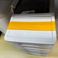 積み重ね収納ケース　No.3827　ブルー/ホワイト　8個セット　小物入れ　【リサイクルショップどりーむ天保山店】の画像
