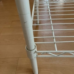 メタルラック　ホワイト　棚板4枚　の画像