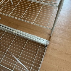 メタルラック　ホワイト　棚板4枚　の画像