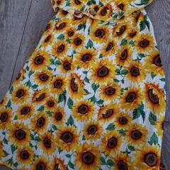 決まりました！110cm🌻女の子ひまわりワンピースの画像