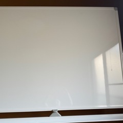 【お値下げしました】未使用✨ 回転式 両面ホワイトボード（120×90cm／キャスター付き）の画像