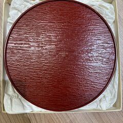 象彦の丸皿盆と紅梅盆、お譲りしますの画像