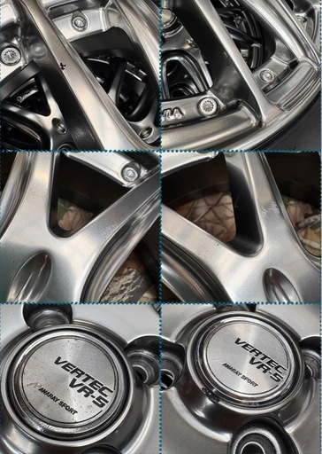 「商談中」㉓165/55R15新品タイヤ4本と中古美品ホイールとナット付き