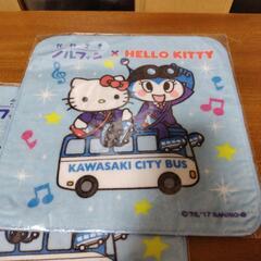 かわさきノルフィン✕HALLO KITTY 
ハンカチ　
川崎市バス
2枚セットの画像