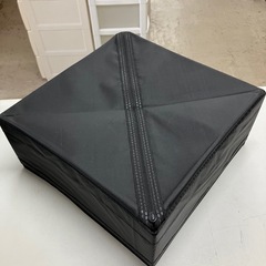 O2509-021 折りたたみ可能収納ケース ブラック 大 中古の画像