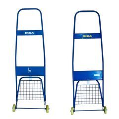 【REGASTOCK 川崎店】IKEA イケア トローリー キャリーカート ブルー 折りたたみ 廃盤の画像