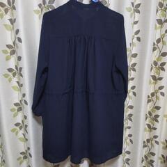 チェック紺 sizeMの画像