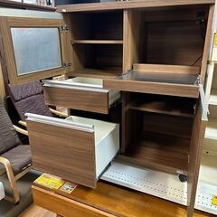 【リサイクルストアスターズ城西店】 【中古品】木製レンジボード　コンセント付きの画像