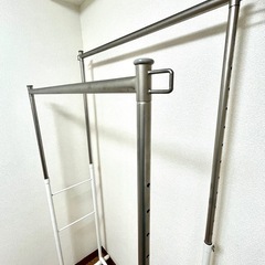 高さ調節可能　ハンガーラックの画像